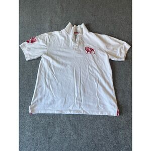 PEPE JEANS London‎ Spirit White Bulldog Embroidered Rugby Polo Shirt Mens 2XL